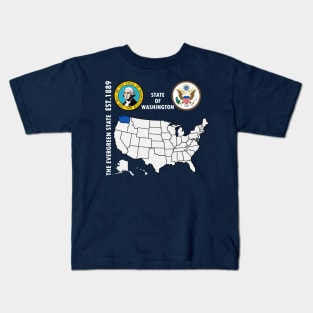 State of Washington Kids T-Shirt